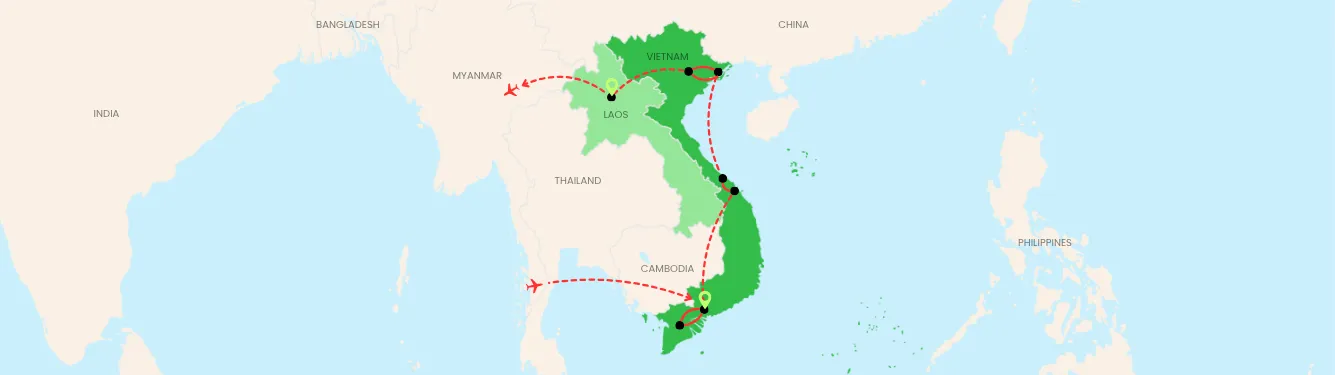 Vietnam and Northern Laos